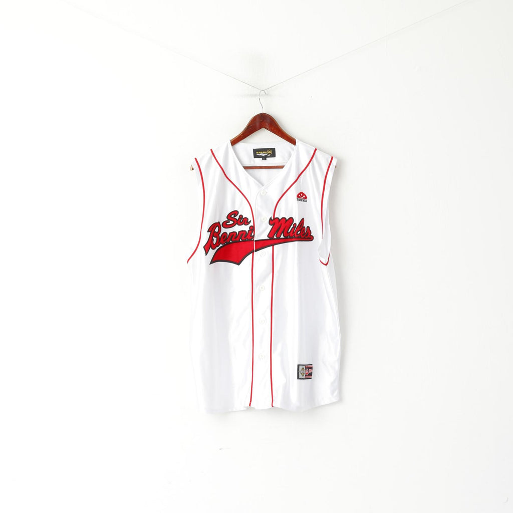 Sir Benni Miles – chemise XL pour hommes, blanc brillant, édition limitée, maillot de Sport d'équipe, gilet