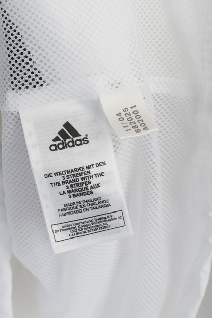 Adidas Women 12 38 M Jacket White Team Great Britain Sportswear Zip Up Top