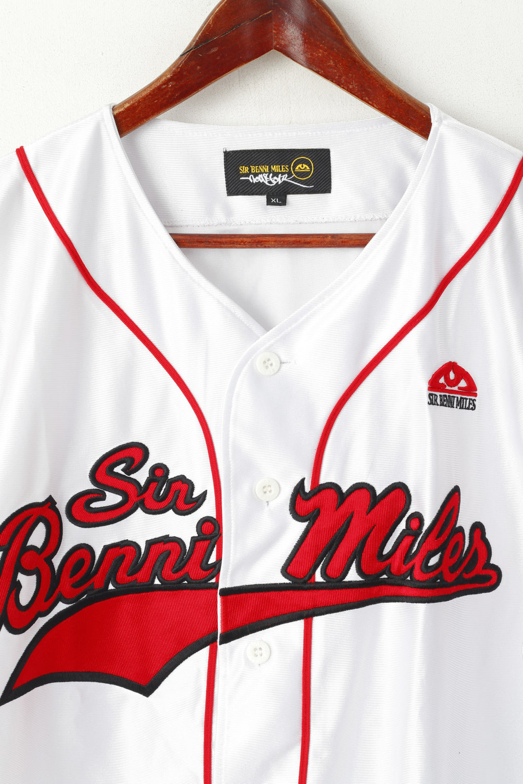 Sir Benni Miles – chemise XL pour hommes, blanc brillant, édition limitée, maillot de Sport d'équipe, gilet
