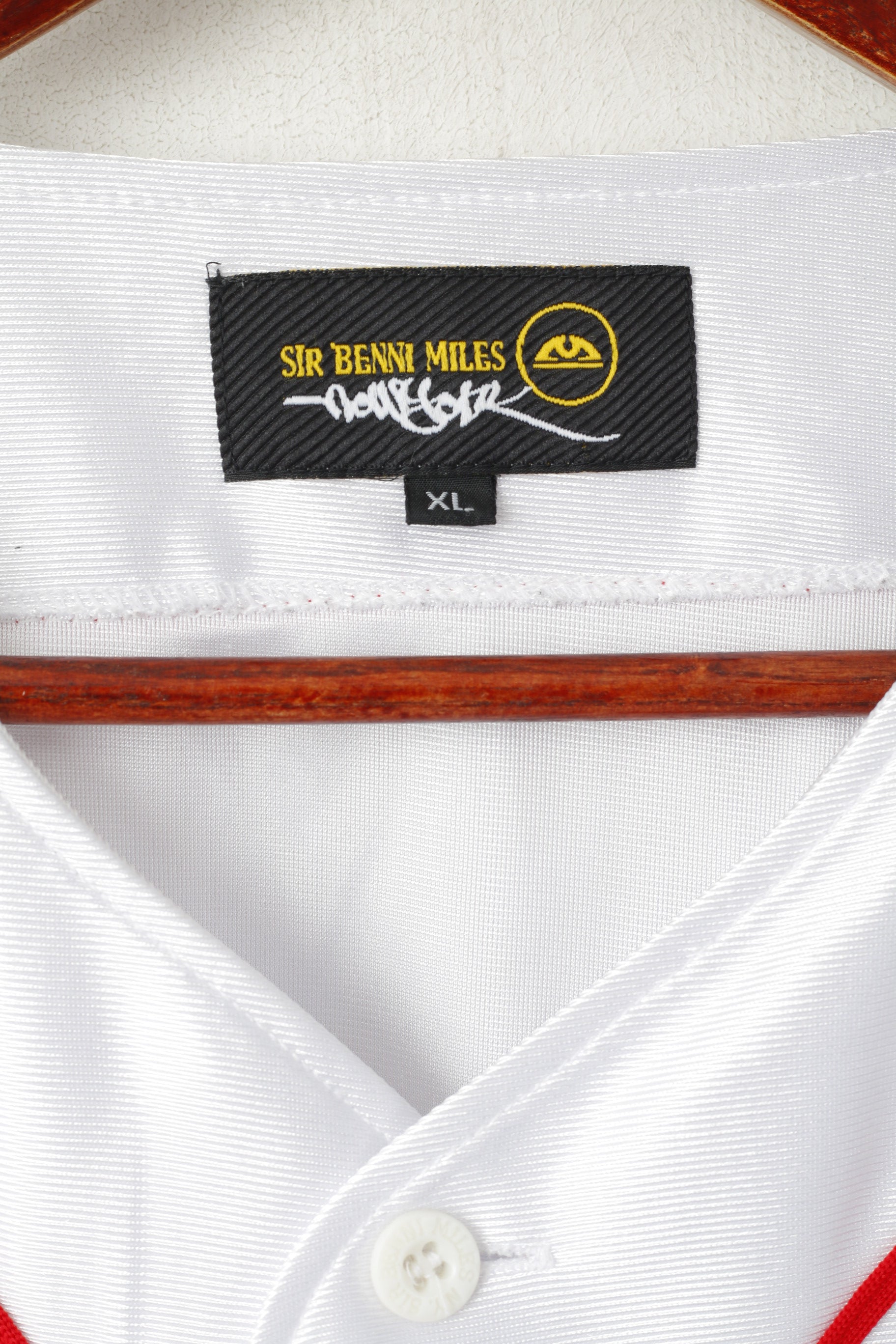 Sir Benni Miles – chemise XL pour hommes, blanc brillant, édition limitée, maillot de Sport d'équipe, gilet