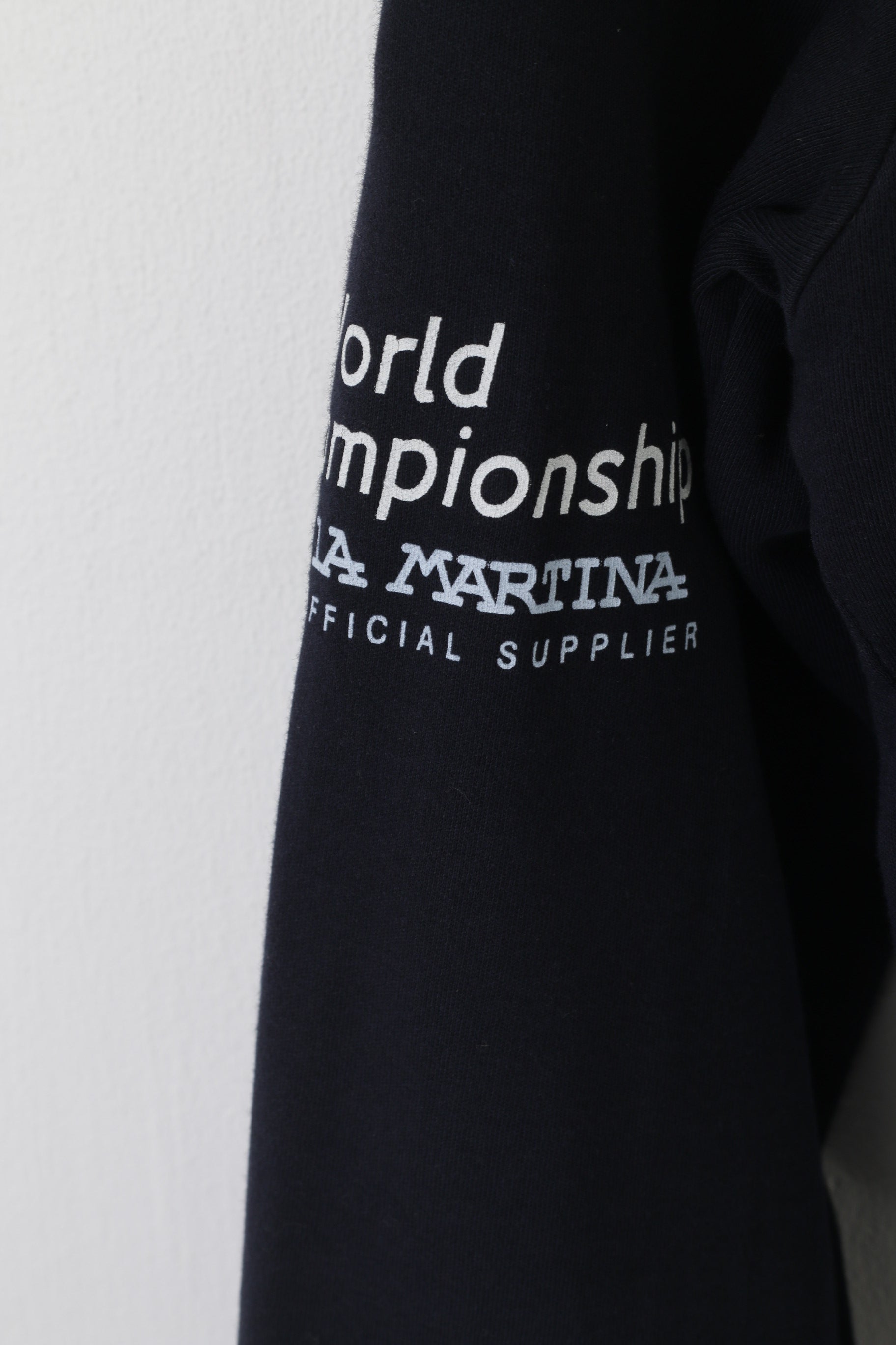 La Martina Women L (M) Polo Shirt Navy Cotton 2008 Mexico World Championship Top