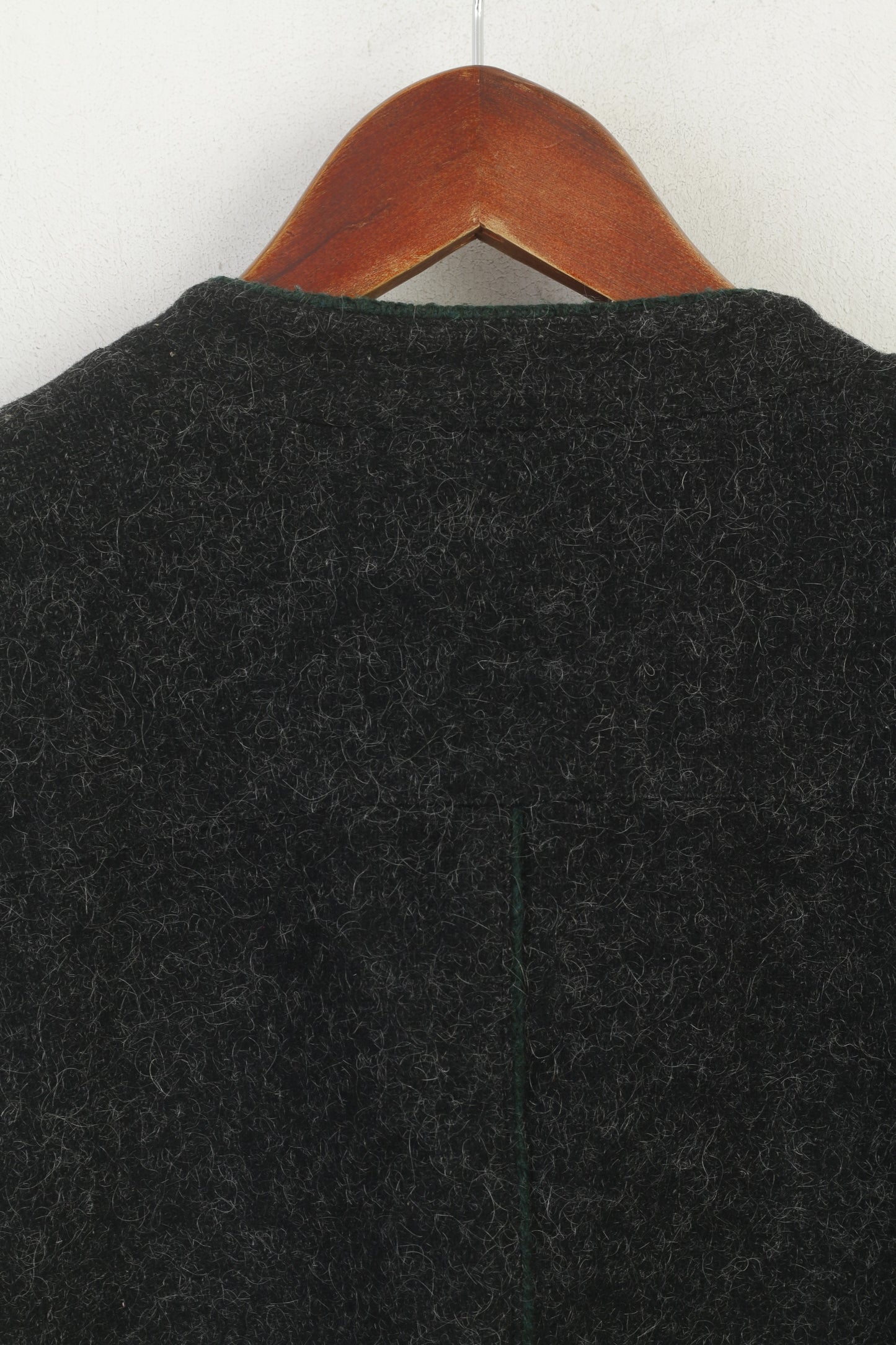 Alphorn Trachtenmode Women 40 M Blazer Gray Wool Tyrol Austria Cropped Jacket