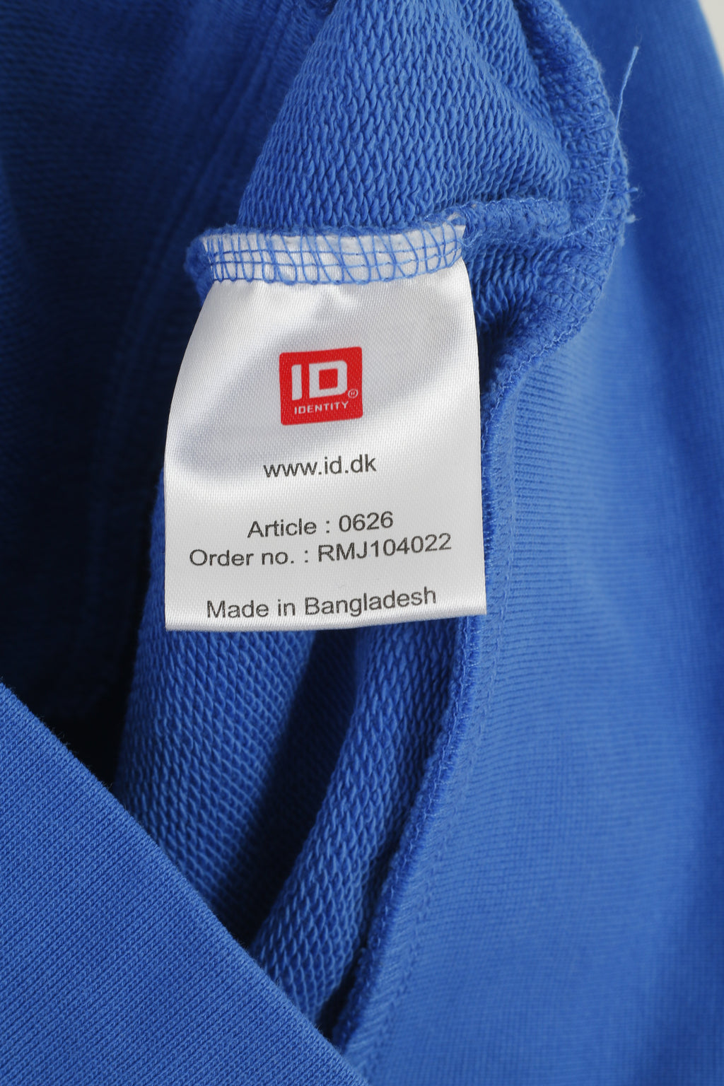 Identity Men M Sweatshirt Blue Cotton DDR Germany Democratic Republic Zip Up Top