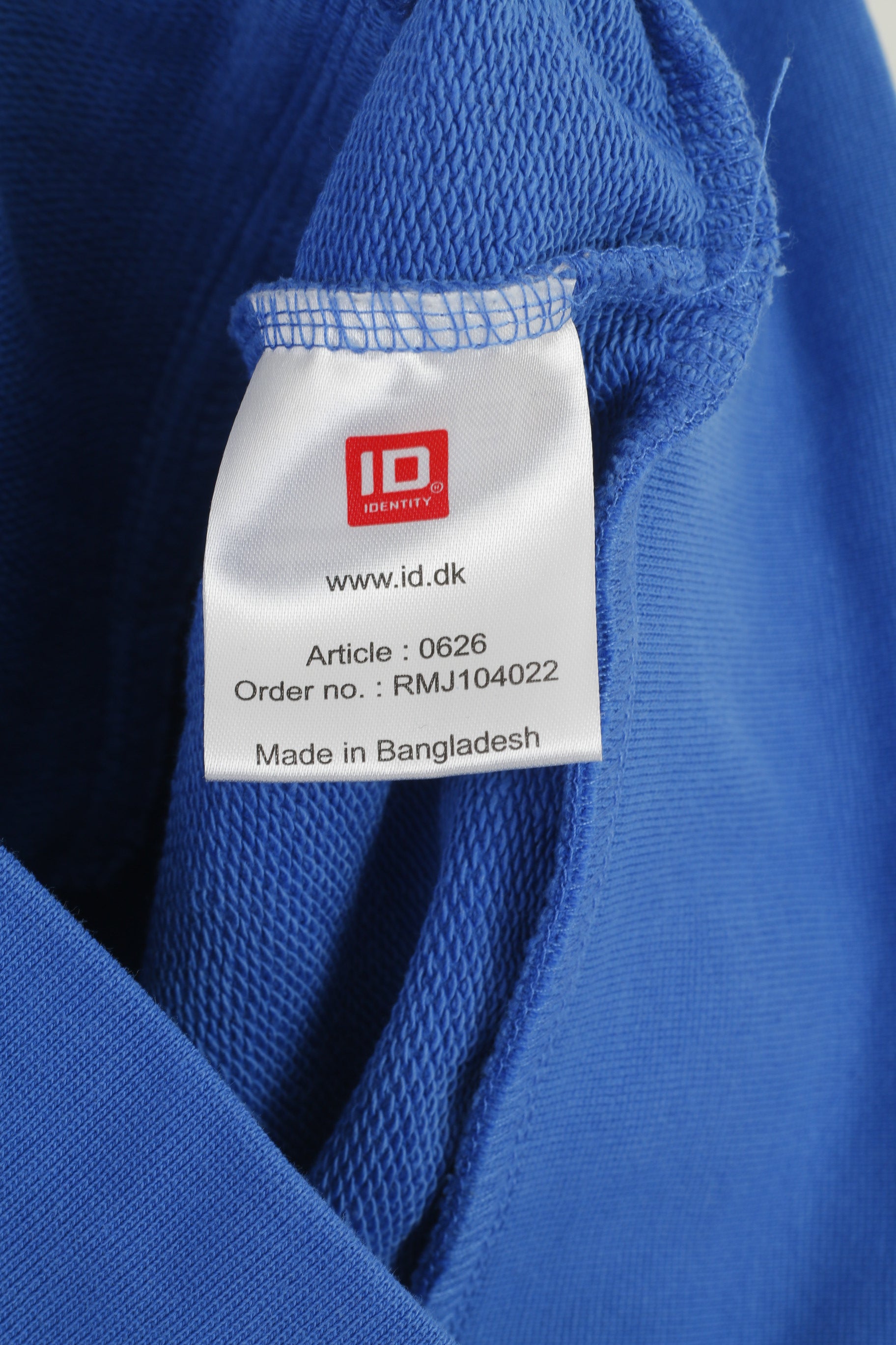 Identity Men M Sweatshirt Blue Cotton DDR Germany Democratic Republic Zip Up Top