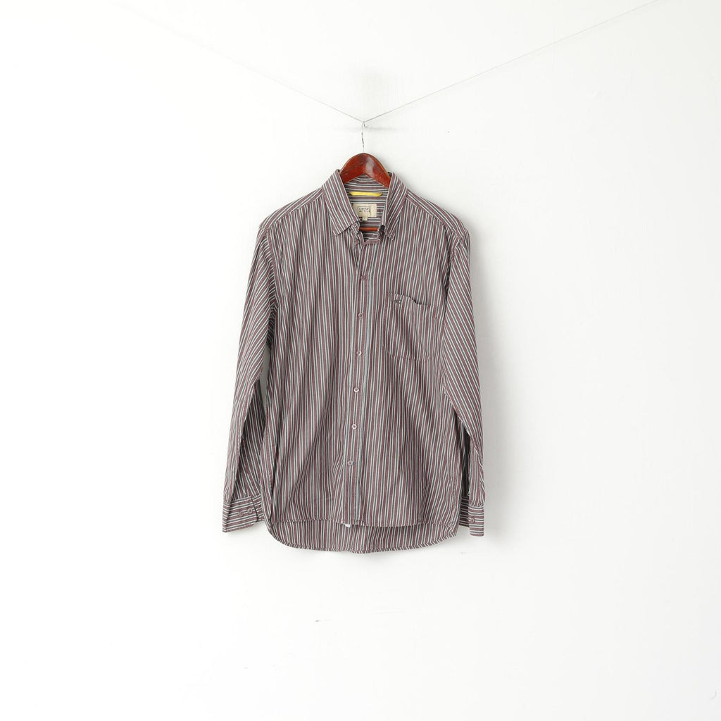 Camicia Uomo Camel Active In Morbida Flanella Di Cotone | Vestibilità Regolare | Colore Blu - 3