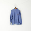 Greystone Men L Sweatshirt Blue Vintage Zip Neck State Of Arizona Cotton Top