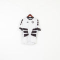 Vermarc Sport Men 58 XXL Cycling Shirt White Vintage Full Zipper Jersey Bike Top