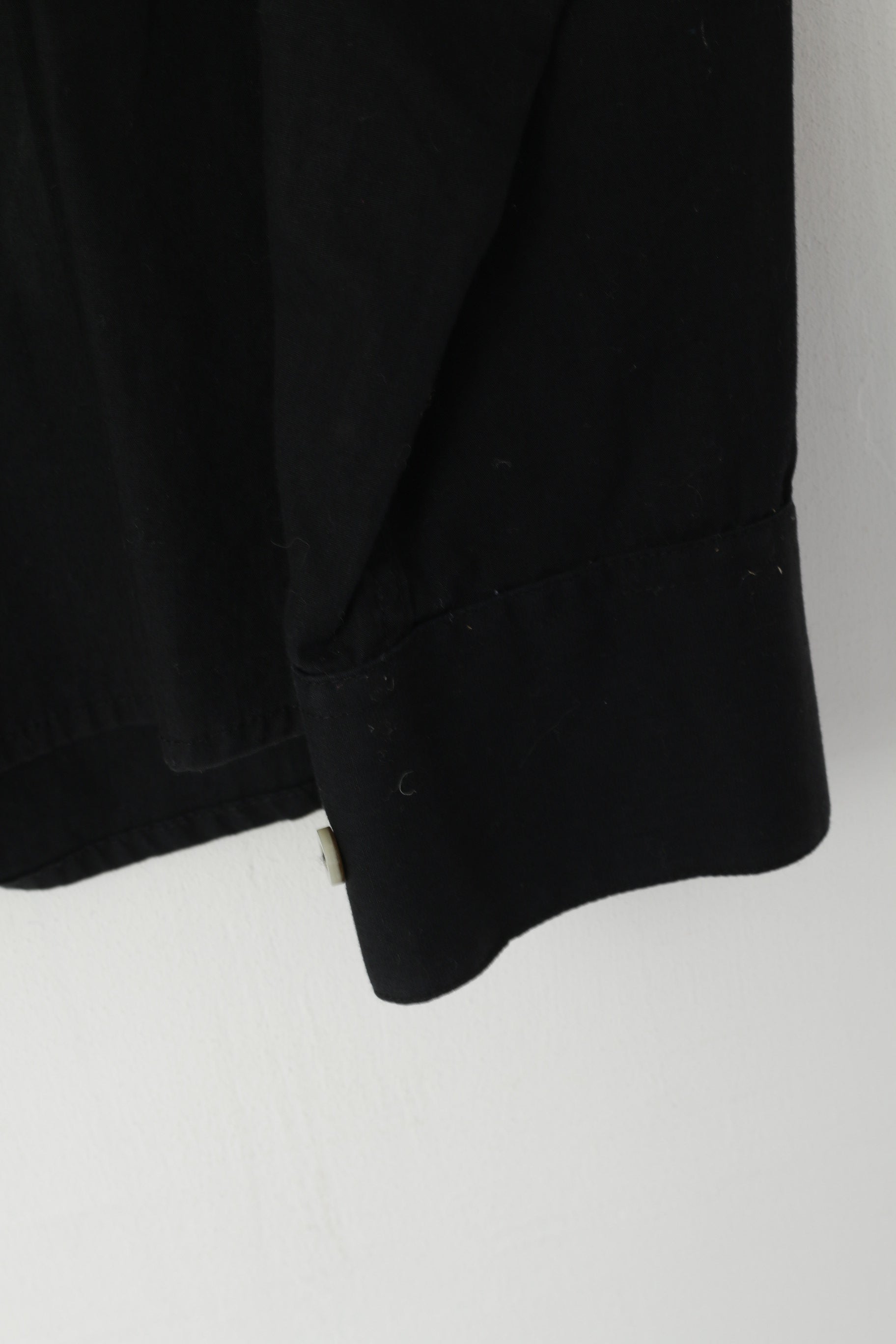 La Martina Men XXL (L) Casual Shirt Black Argentino Buenos Aires Cotton Long Sleeve Top