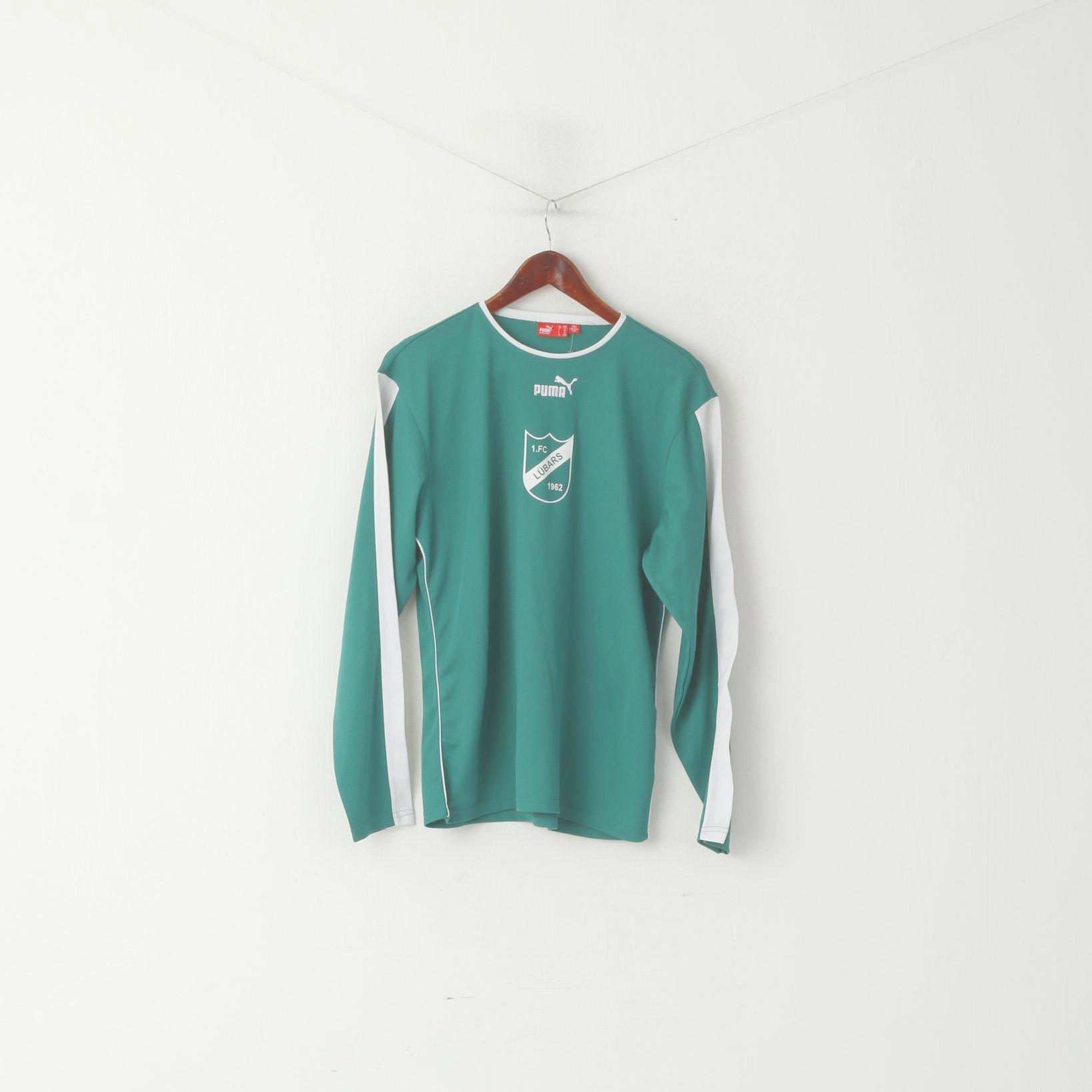 Puma Youth 176 16 Age Shirt Lubars Football Trainer Green Long Sleeve Top