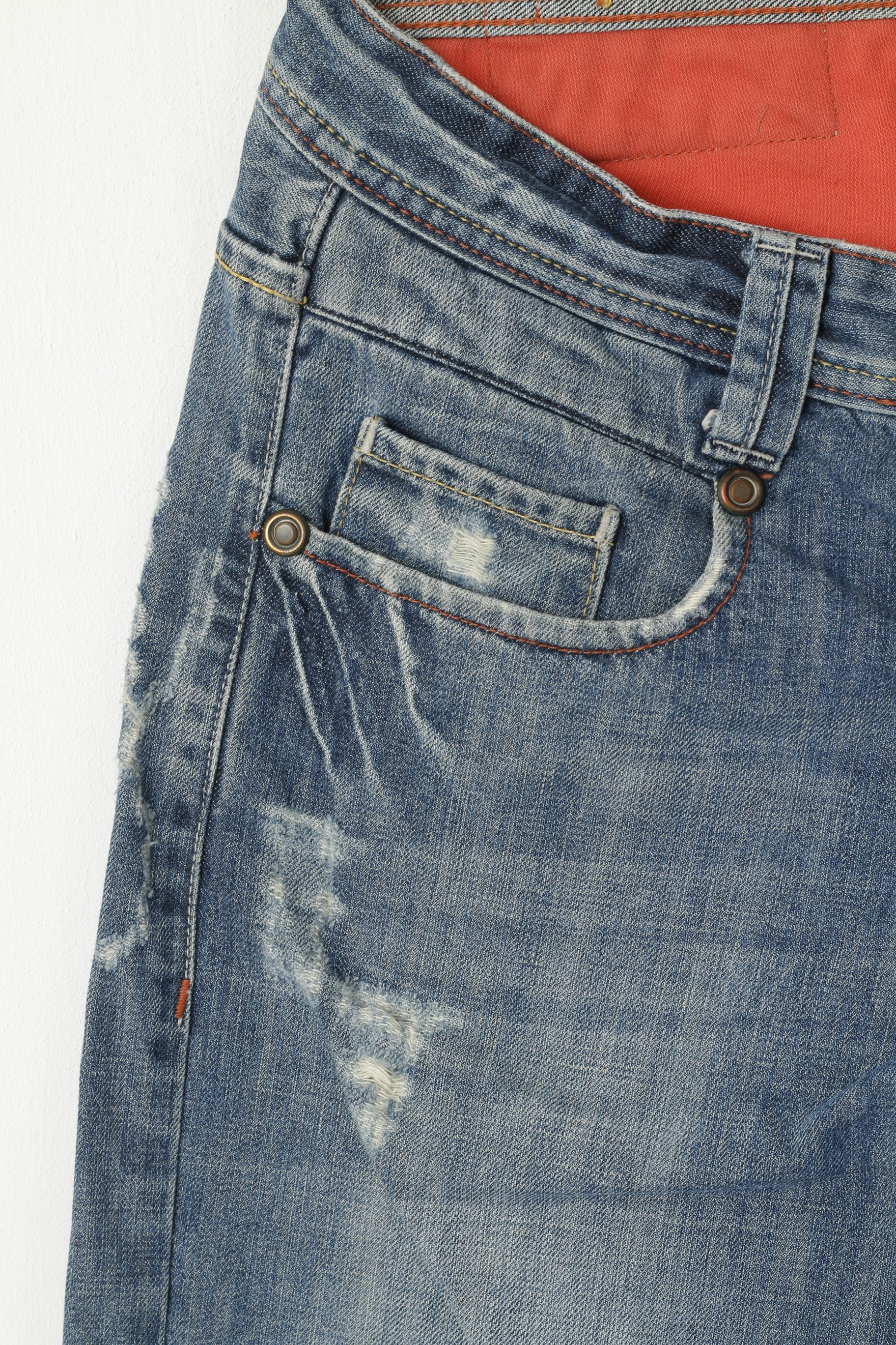 G-Star Raw Mens W30 L34 Trousers Cotton Denim Blue Jeans