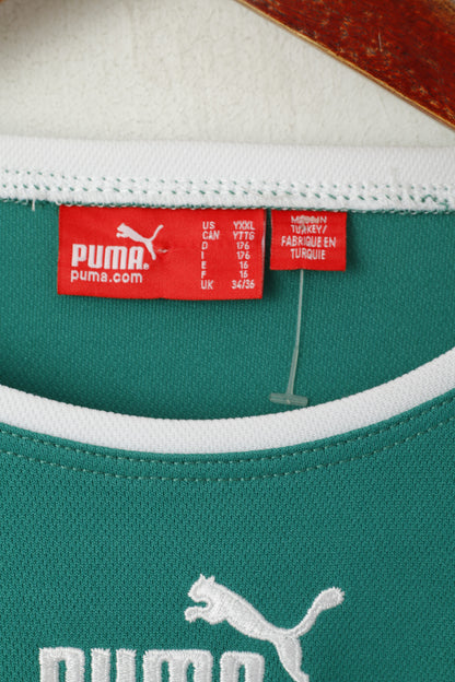 Puma Youth 176 16 Age Shirt Lubars Football Trainer Green Long Sleeve Top