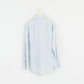 Charles Tyrwhitt Men 16 41 XL Casual Shirt White Blue Check Cuff Non Iron Long Sleeve Top