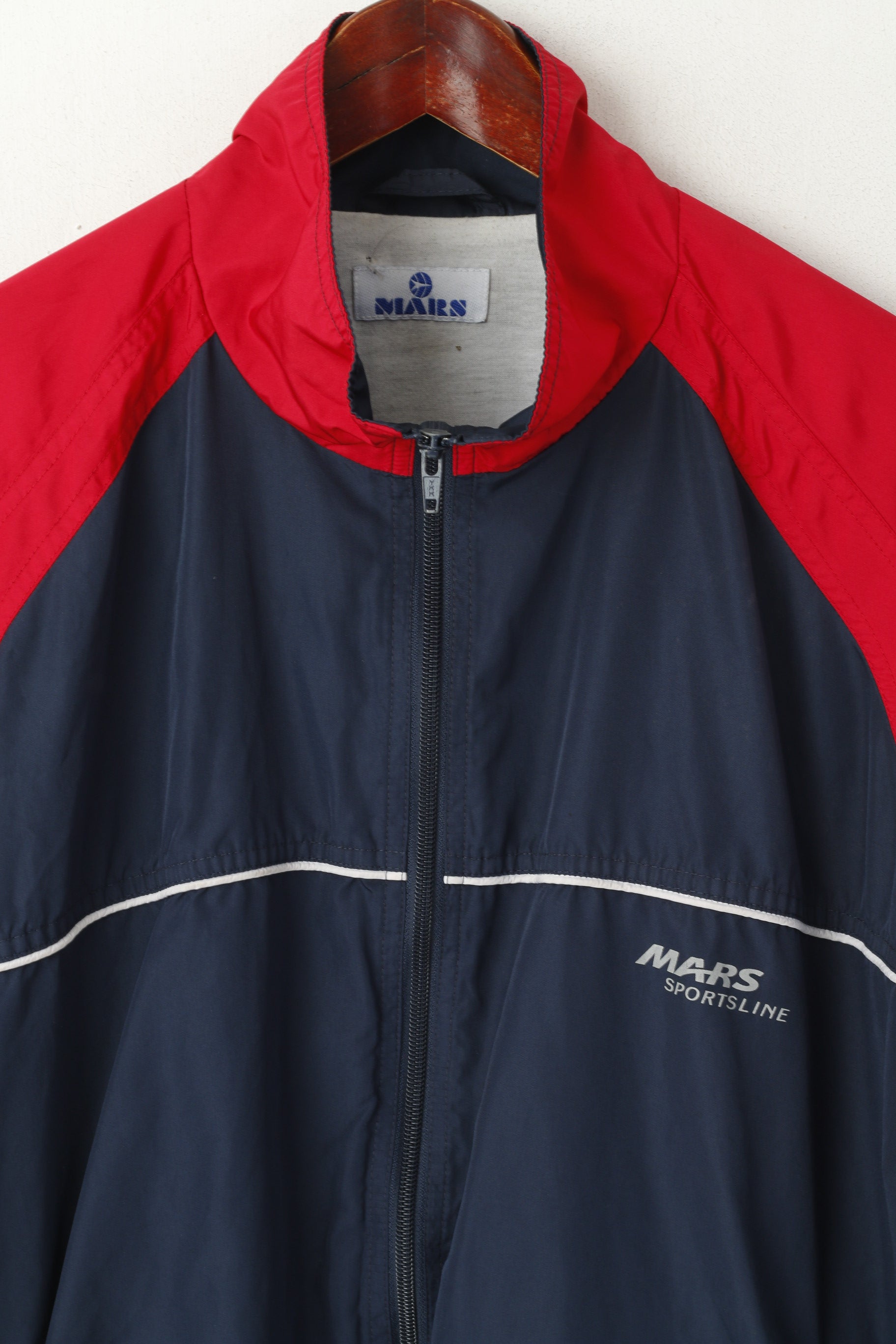 Mars Sportsline Femmes 36 S Veste Marine Vintage Bomber Zippé Haut De Survêtement