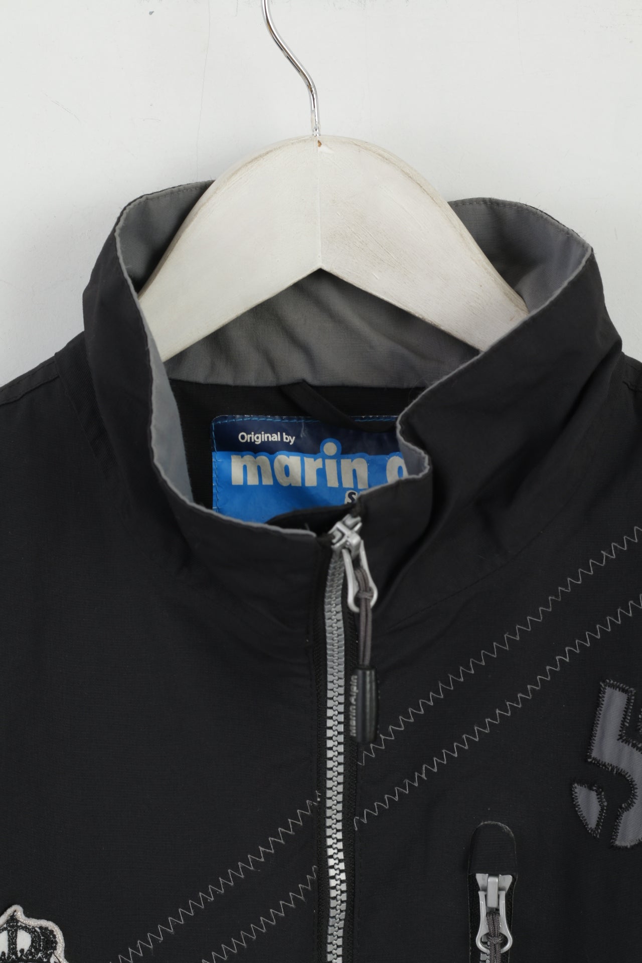 Marin Alpin Sports & Leisurewear Men M Jacket Black Nylon Waterproof Lightweight Top