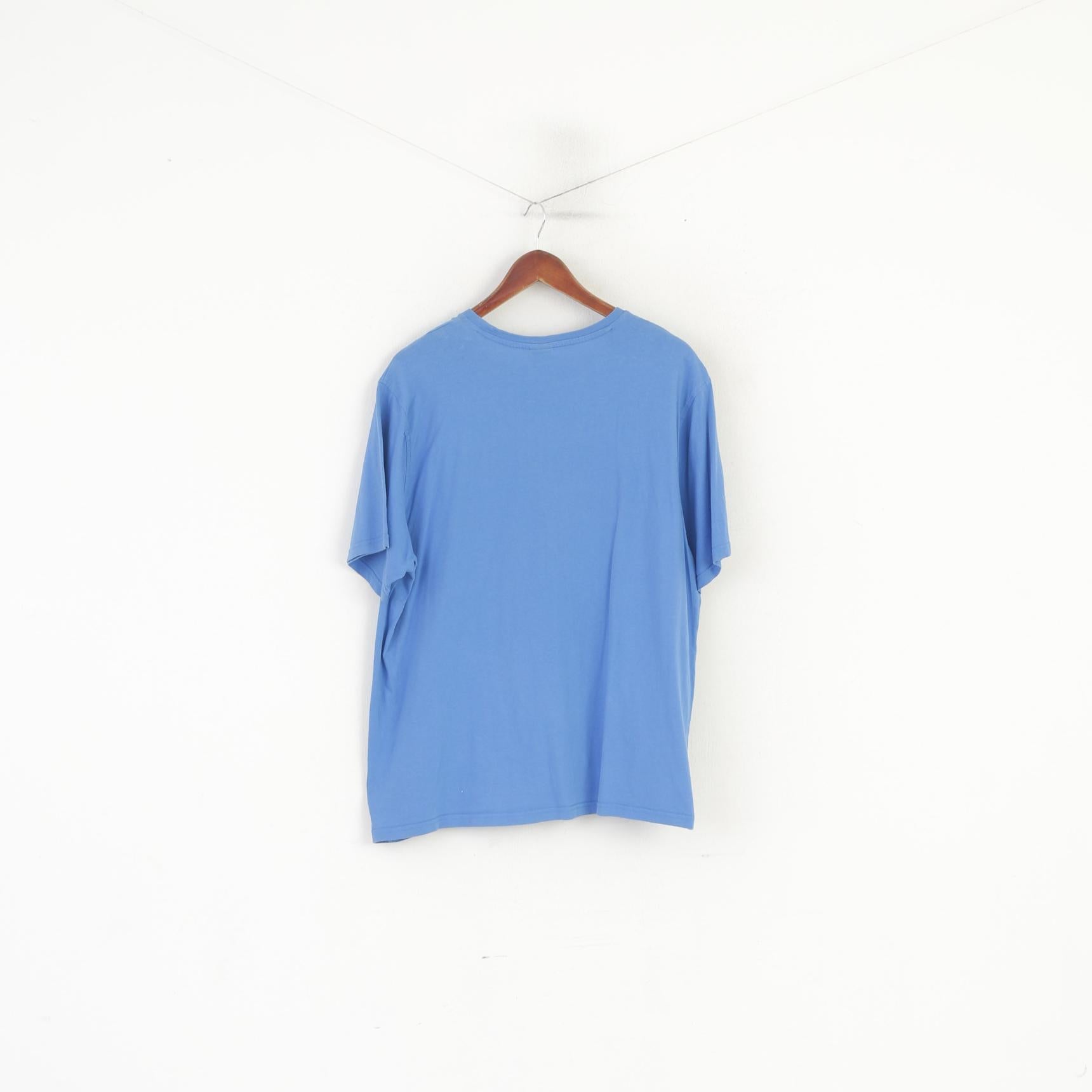 Geroge Chemise XL pour homme en coton bleu Superman graphique décontracté à col rond