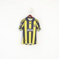 Adidas Fenerbahce Hommes XS Polo Marine Rayé Football Spor Kulübü Turc Haut