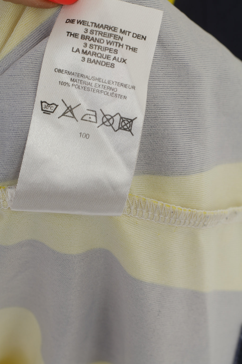 Polo Adidas Fenerbahce da uomo XS, maglia da calcio a righe blu scuro, Spor Kulübü, maglia turca