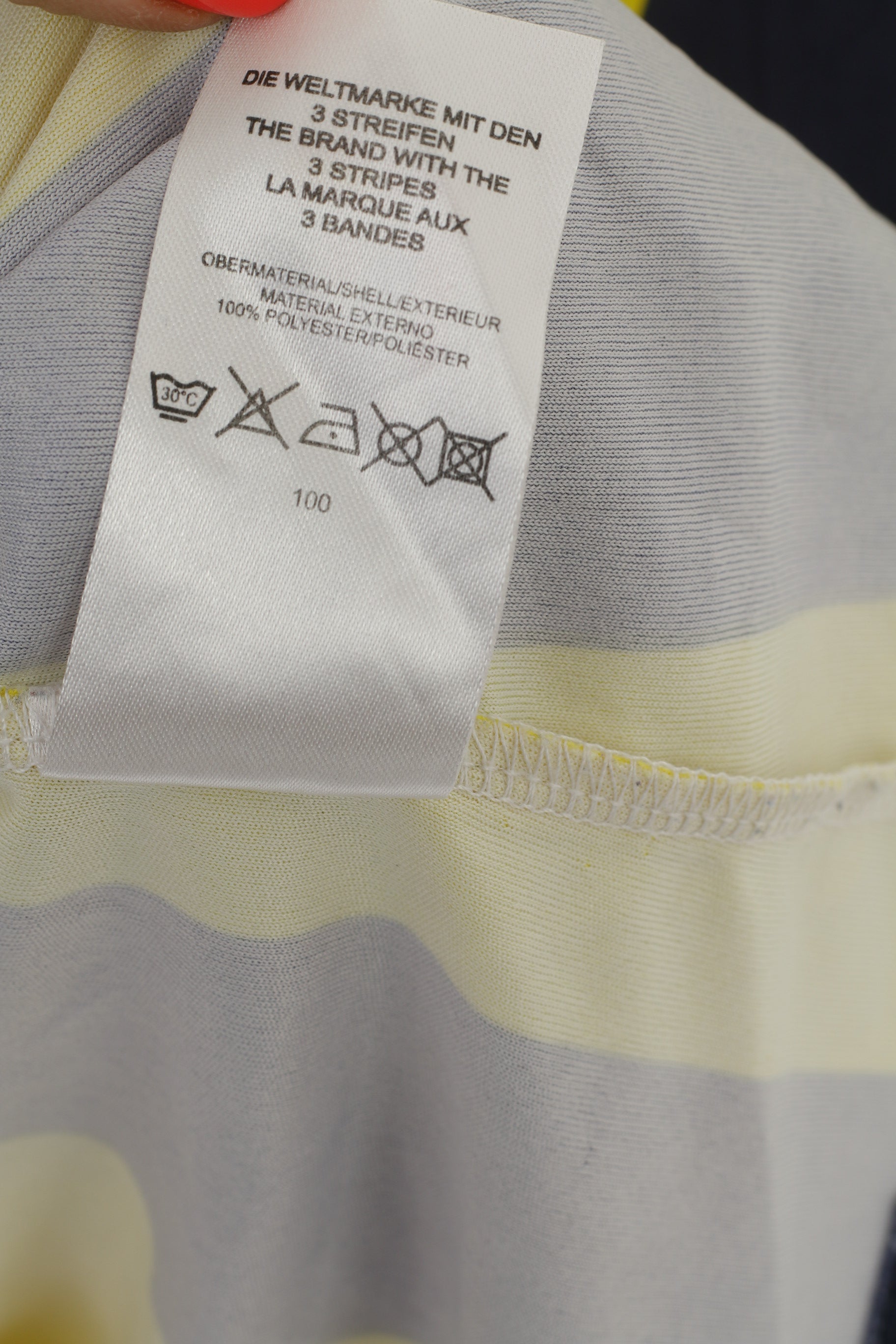 Polo Adidas Fenerbahce da uomo XS, maglia da calcio a righe blu scuro, Spor Kulübü, maglia turca