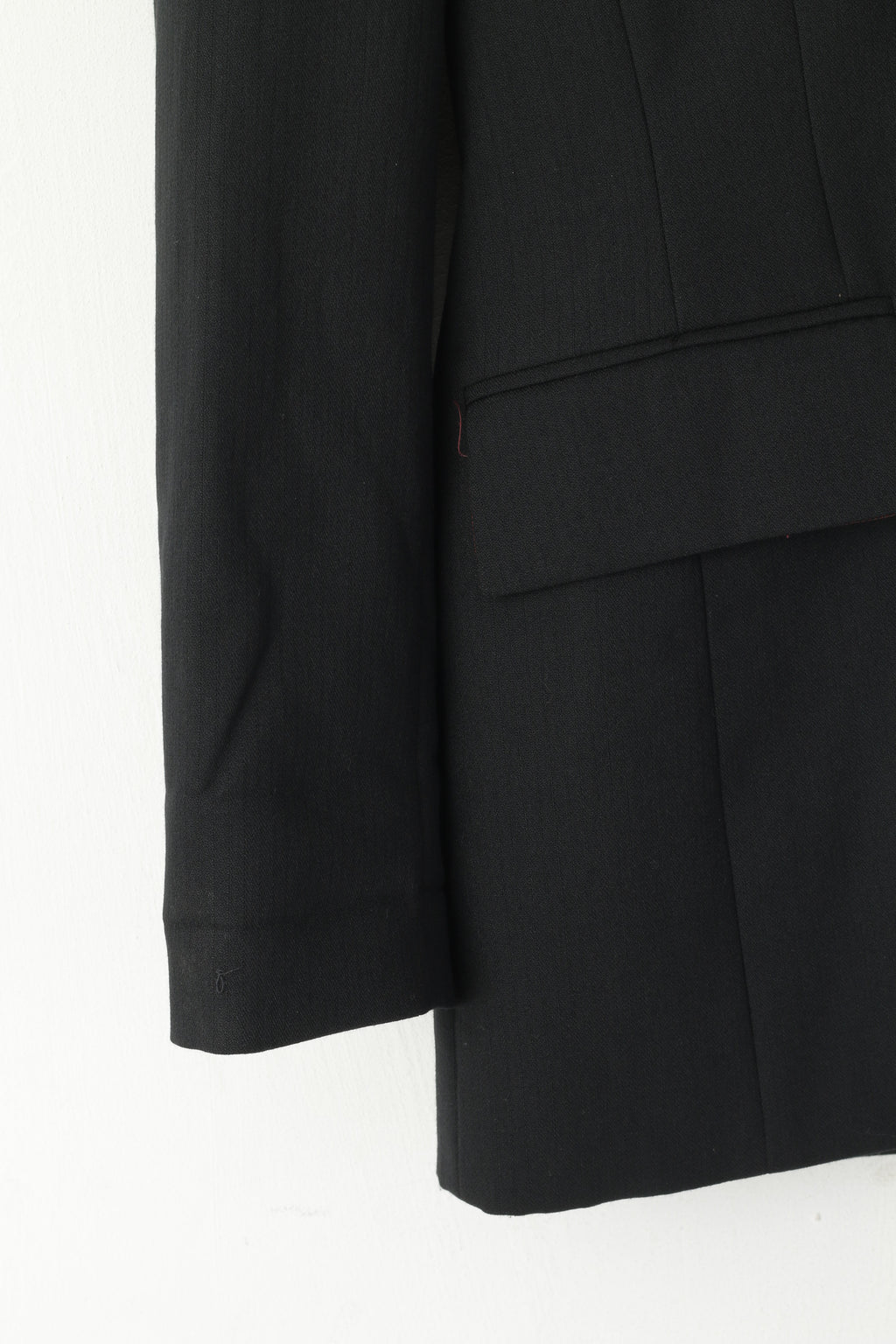 Toffs Women 12 38 M Blazer Sport Black Hooded Sport Viaggio Del Mondo Single Breasted Jacket