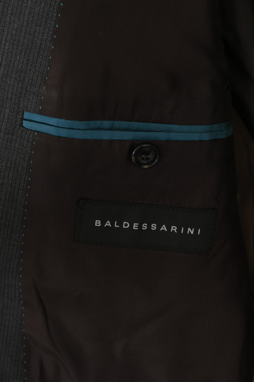 Baldessarini Men 42 52 Blazer Gray Striped Wool Vintage Single Breasted Jacket