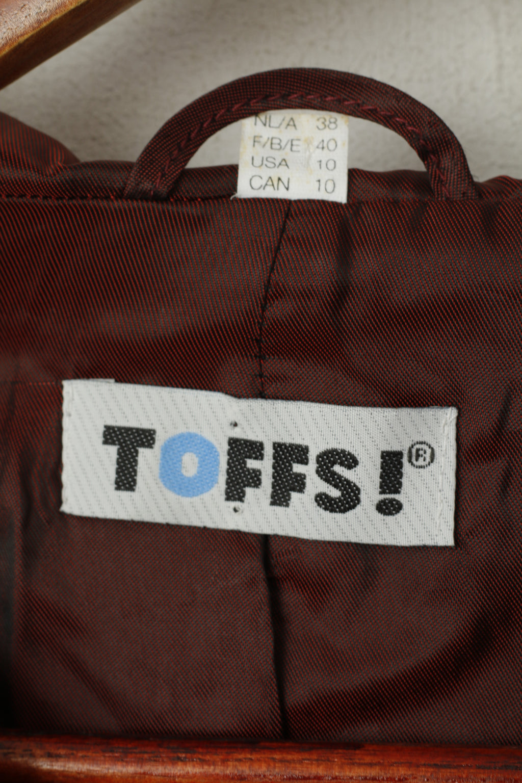 Toffs Women 12 38 M Blazer Sport Black Hooded Sport Viaggio Del Mondo Single Breasted Jacket