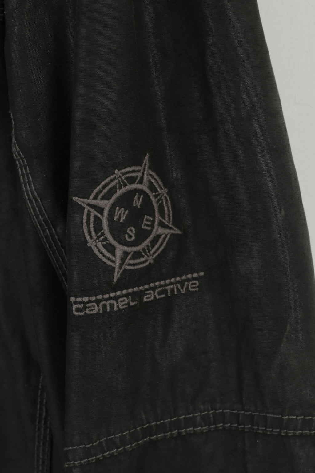 Camel Active Men 56 XL Jacket Black Cotton Wax Nature Challenge Outdoor Top