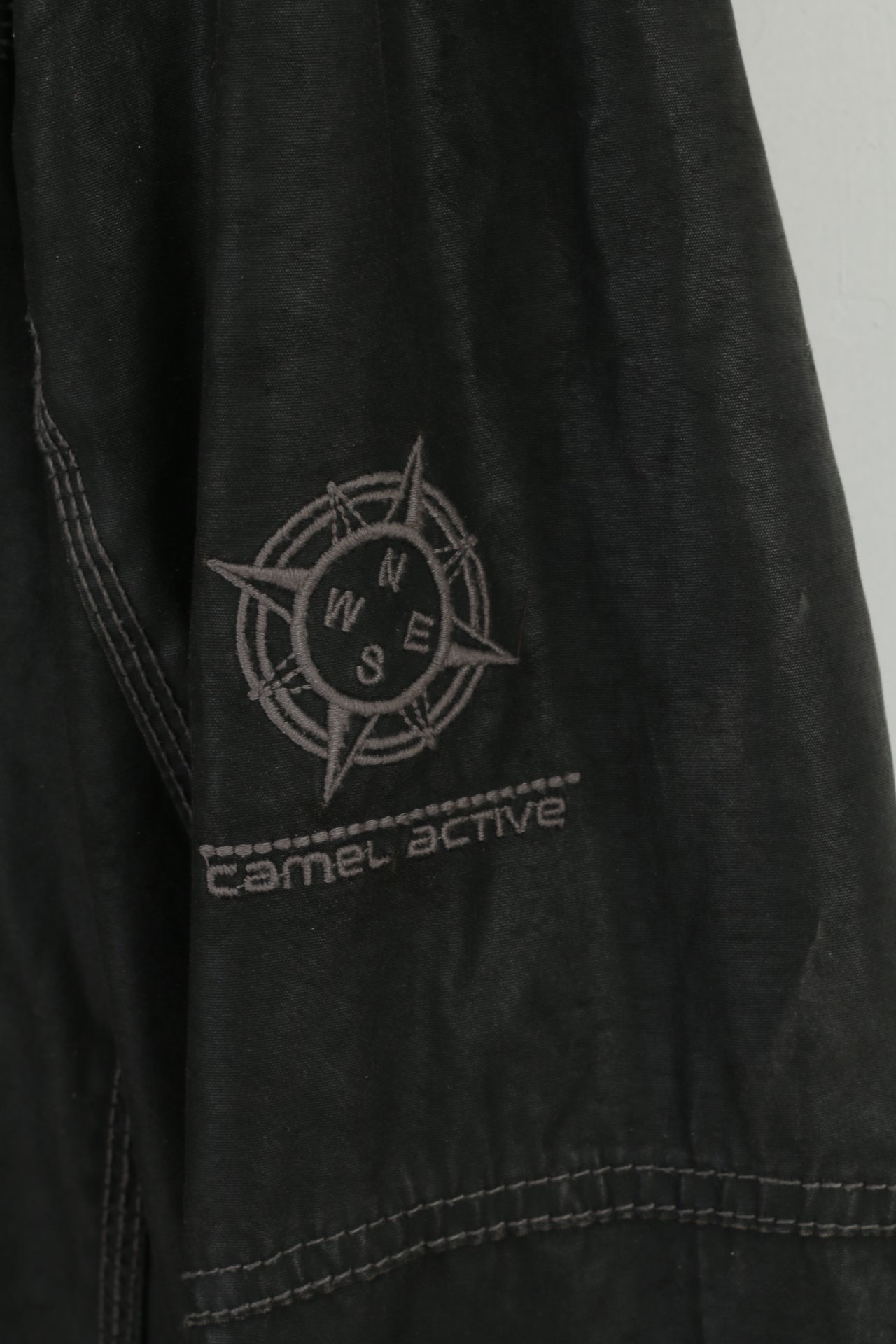 Camel Active Men 56 XL Jacket Black Cotton Wax Nature Challenge Outdoor Top