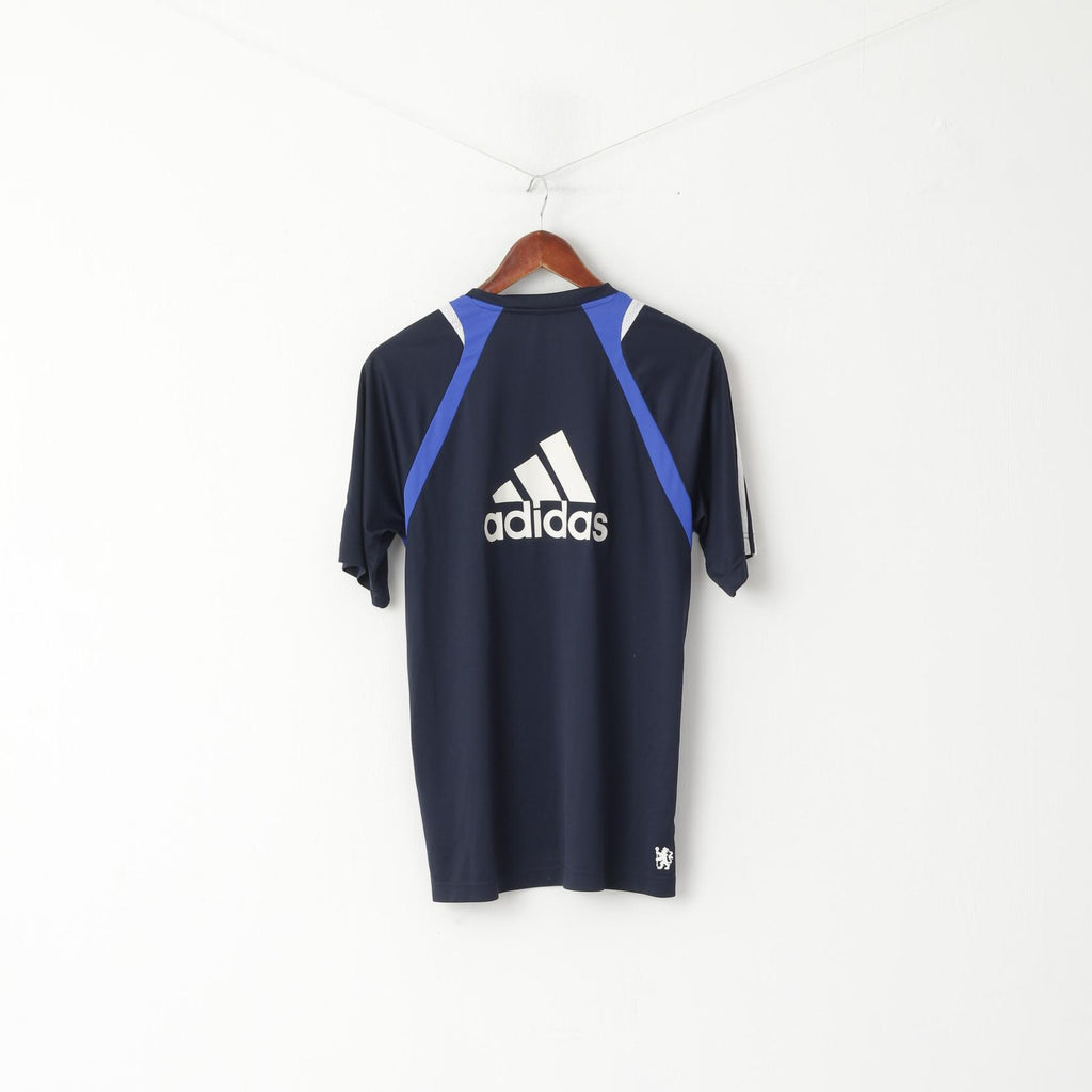 Maglia da uomo Adidas Navy Chelsea Football Club 2009 Maglia da allenamento di calcio