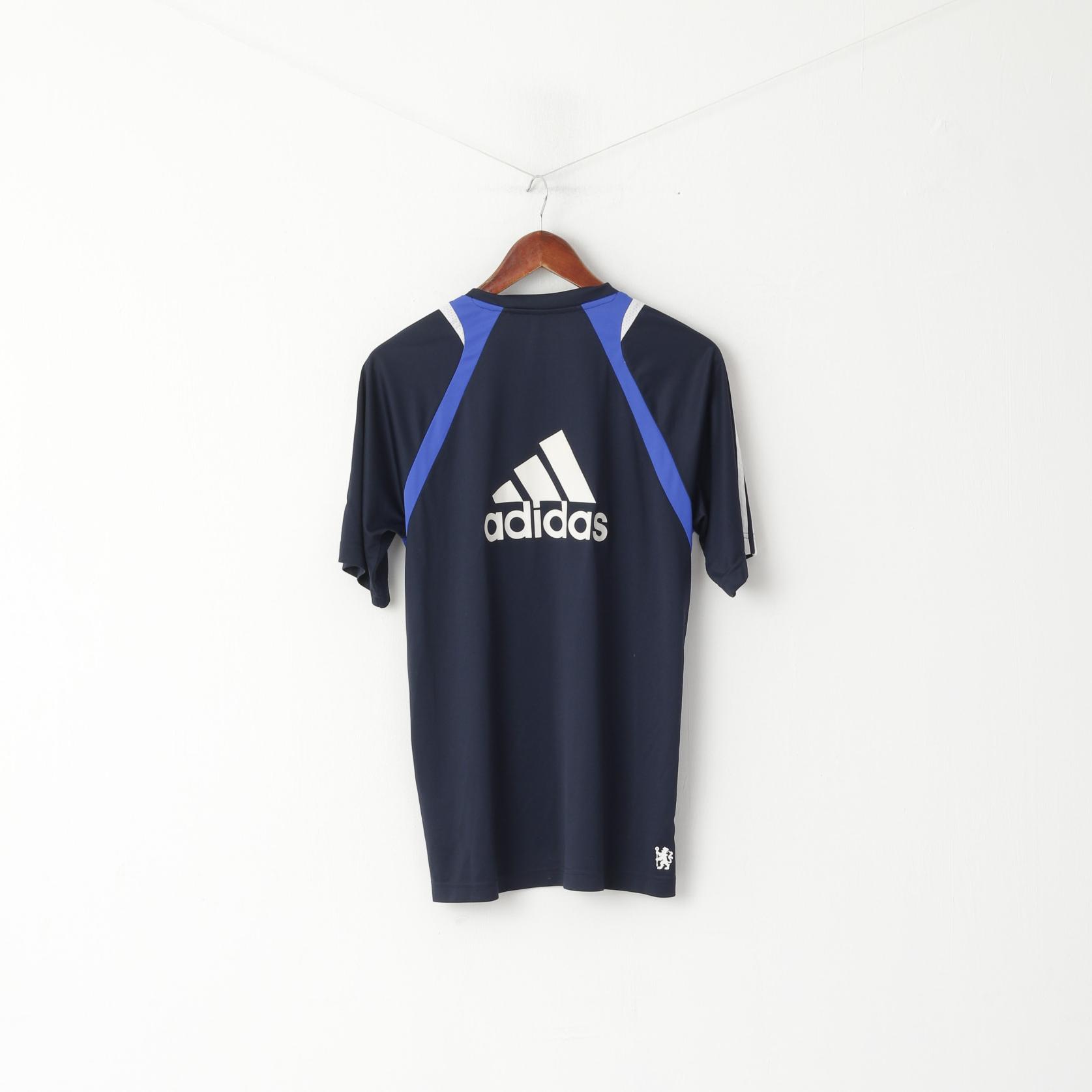 Maglia da uomo Adidas Navy Chelsea Football Club 2009 Maglia da allenamento di calcio