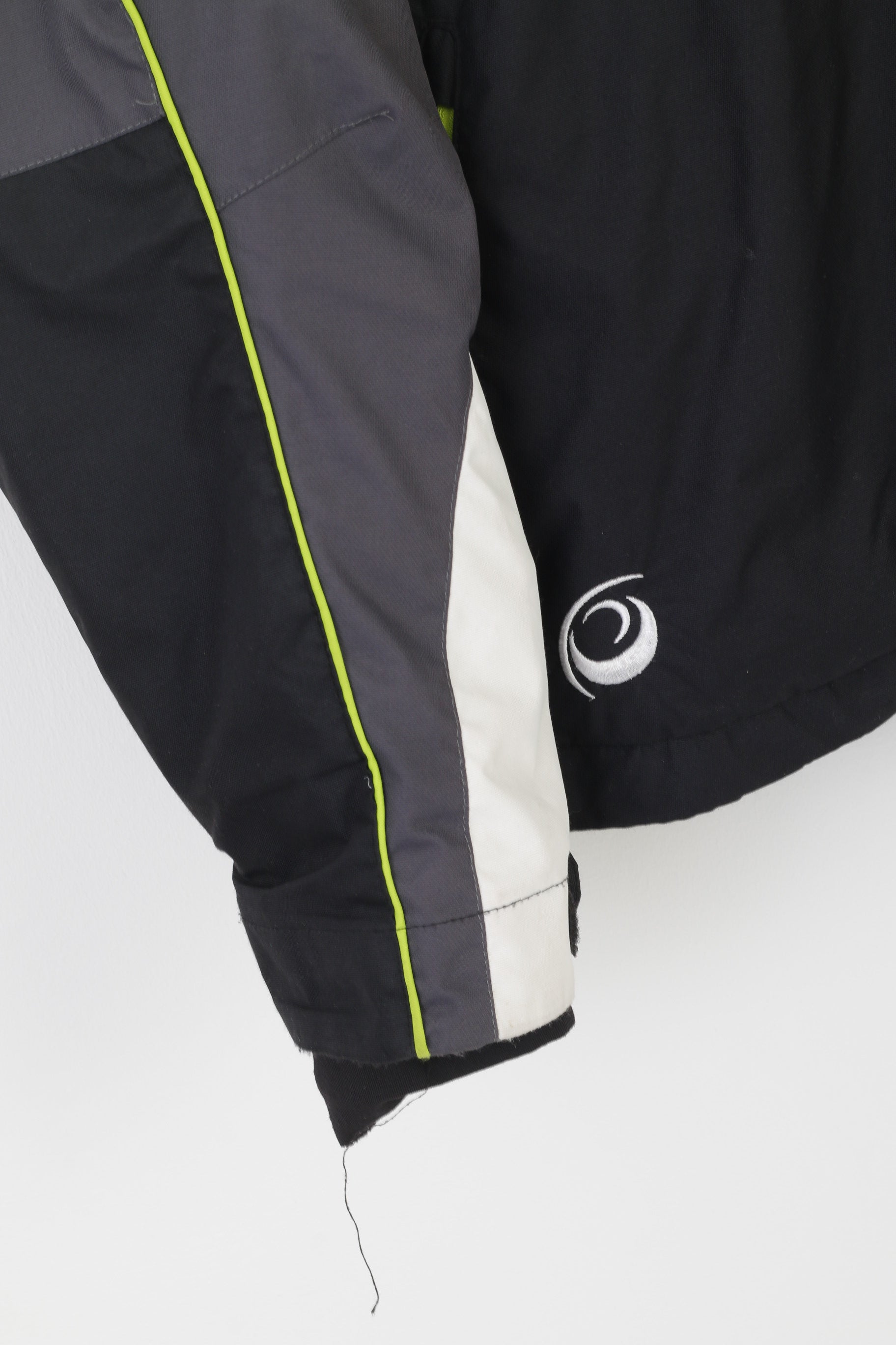 East Wind Men XL 54/56 Ski Jacket Black Hooded Outdoor Clima Tex Full Zipper Winter Top