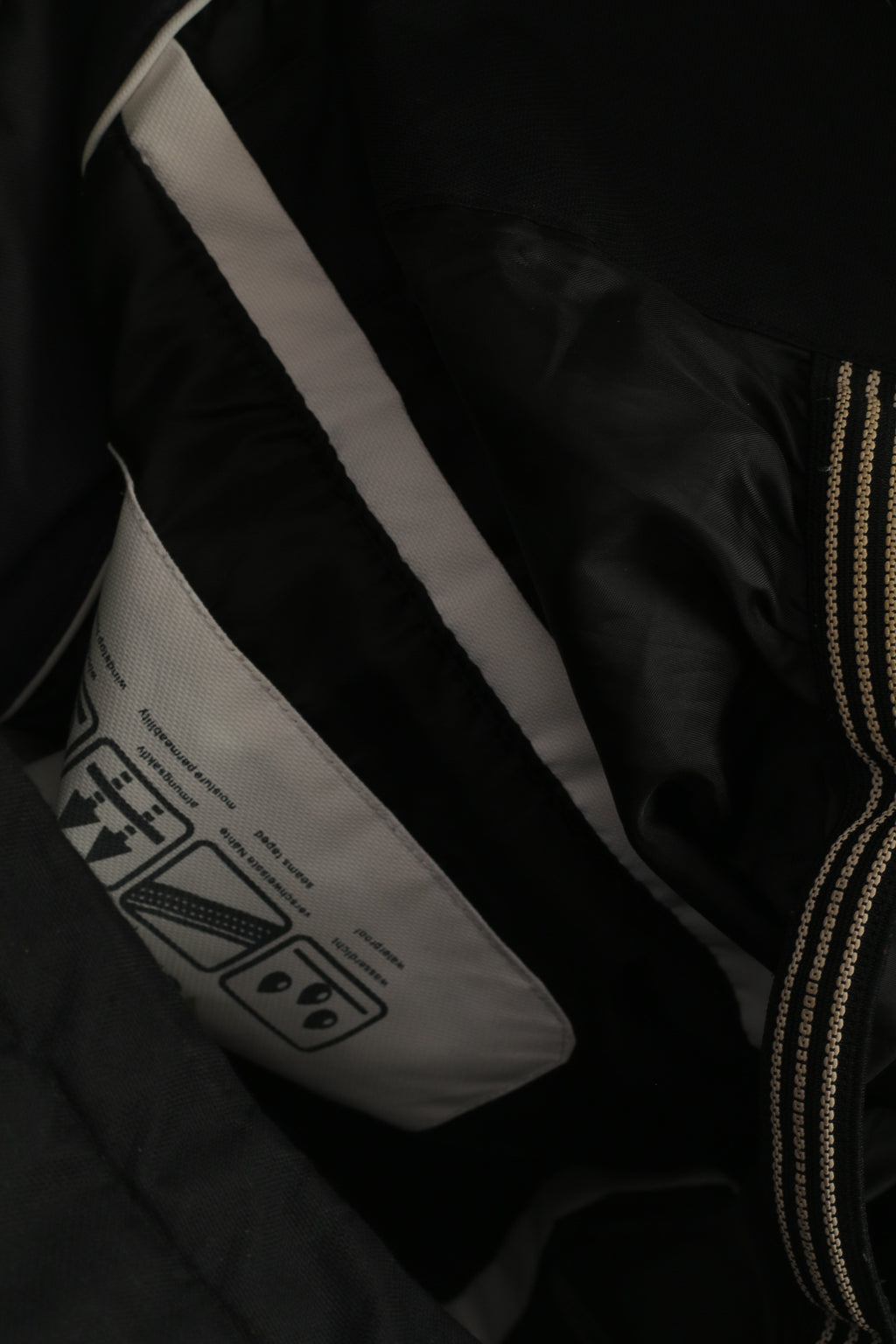 East Wind Men XL 54/56 Ski Jacket Black Hooded Outdoor Clima Tex Full Zipper Winter Top