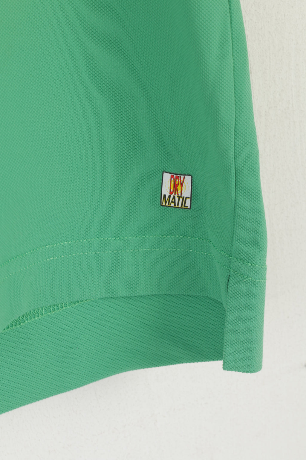 Chervo Sports Men 48 M Polo Shirt Green Nylon Dry Matic Stretch Classic Top