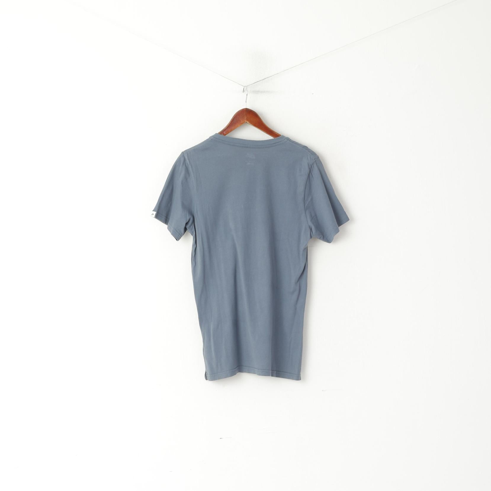 Nike Hommes Chemise Marine Coton Vintage Poche Sportswear Slim Fit Top