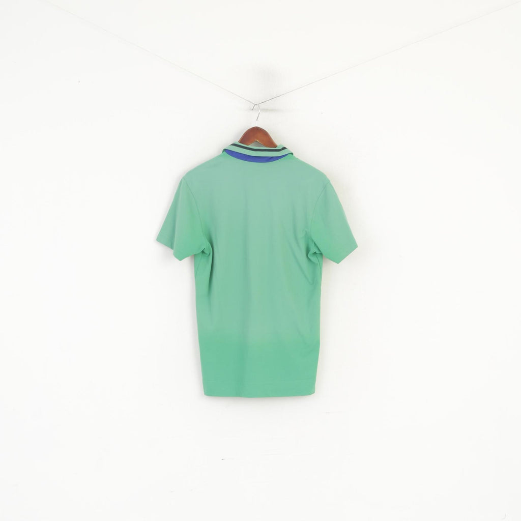 Chervo Sports Men 48 M Polo Shirt Green Nylon Dry Matic Stretch Classic Top