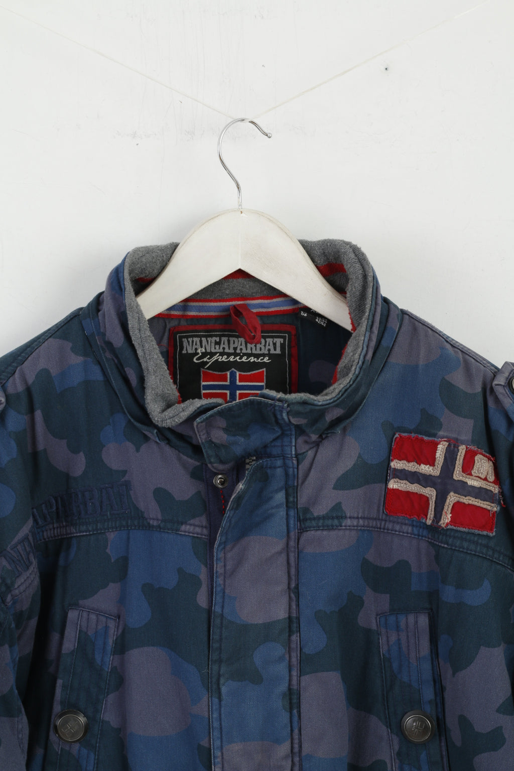 Nangaparbat Experience Men XL Jacket Blue Moro Cotton Padded Outdoor Top