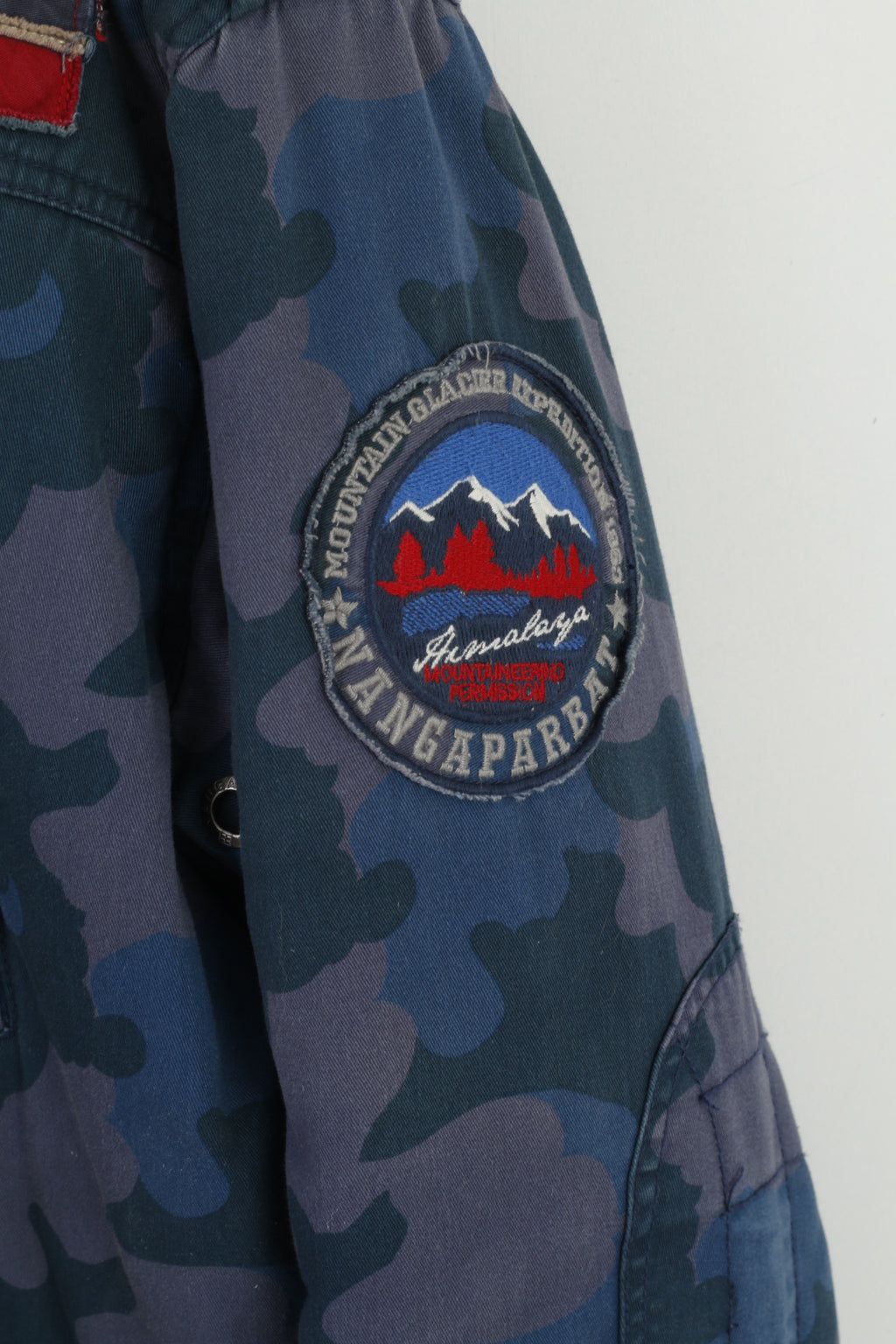 Nangaparbat Experience Men XL Jacket Blue Moro Cotton Padded Outdoor Top
