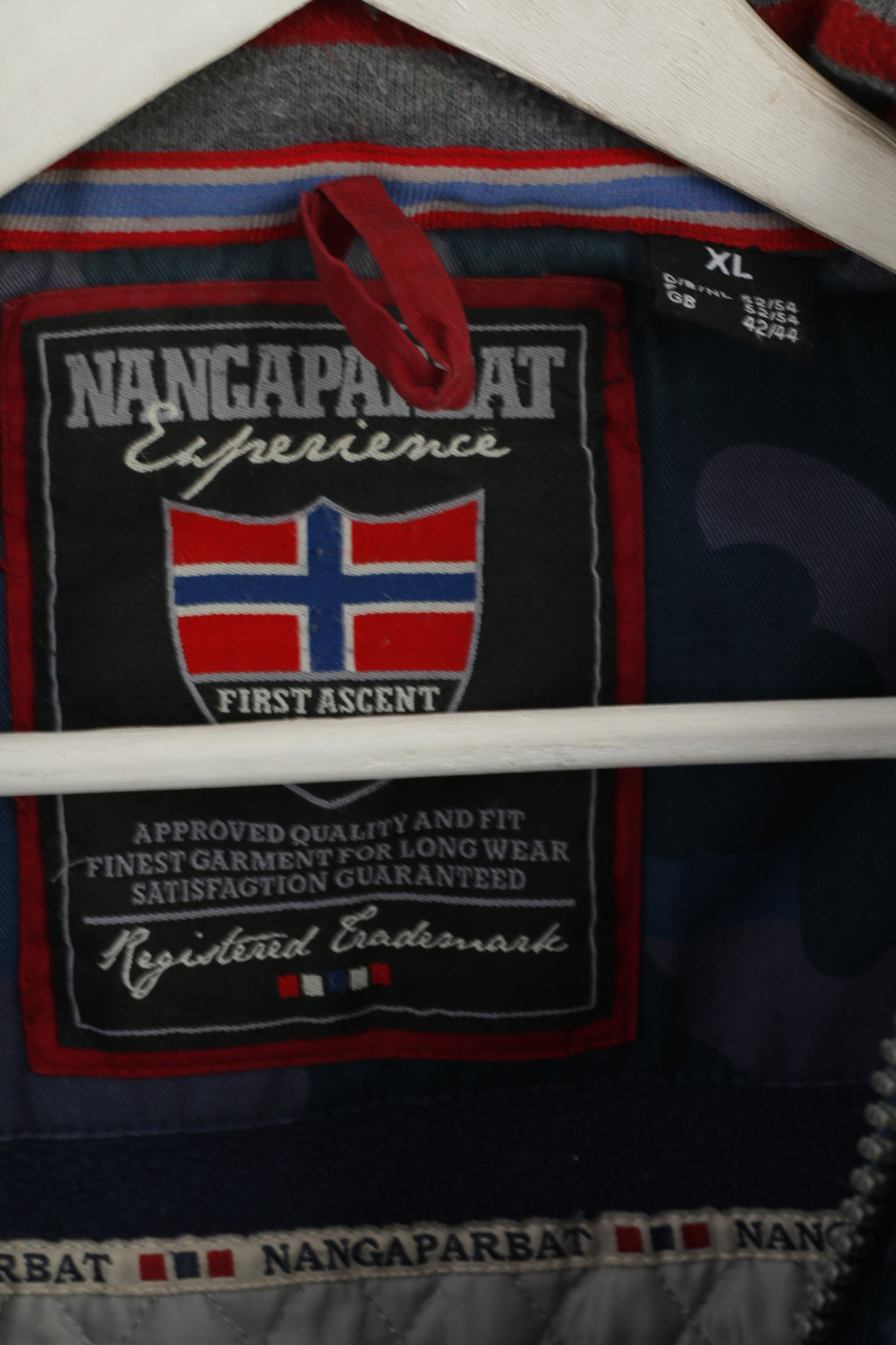 Nangaparbat Experience Men XL Jacket Blue Moro Cotton Padded Outdoor Top