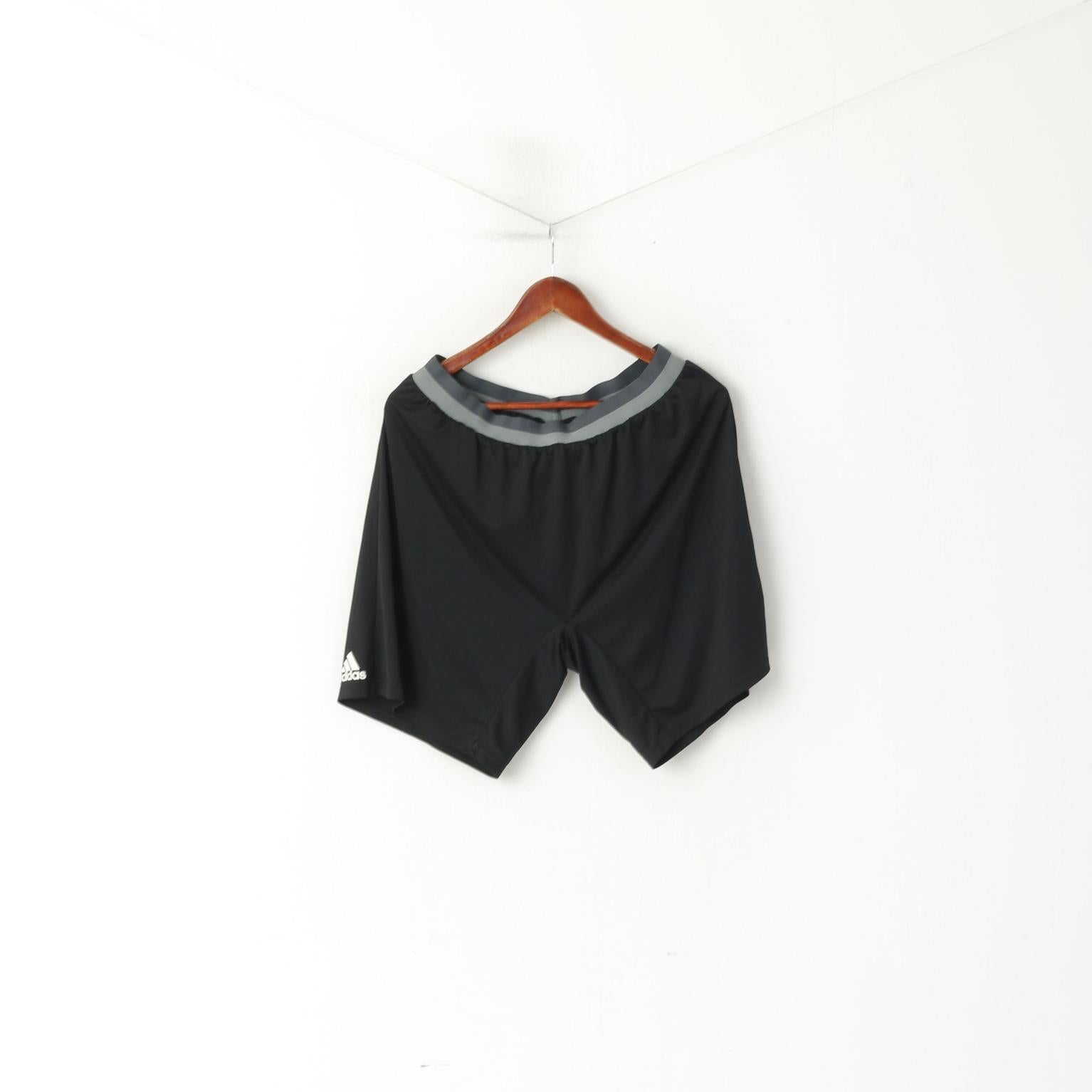 Adidas Homme L Short Noir Mince Sportswear Entraînement Adizero Climacool Transparent