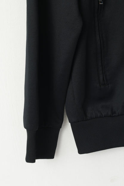 Fiba Peak Basketball Men 3XL (XL) Sweatshirt Black Shiny Full Zipper Sportswear Top