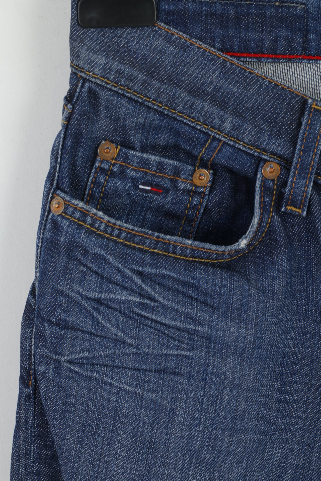 Neo Flare Tommy Hilfiger Donna W28 L34 Pantaloni Jeans Pantaloni in denim di cotone blu scuro