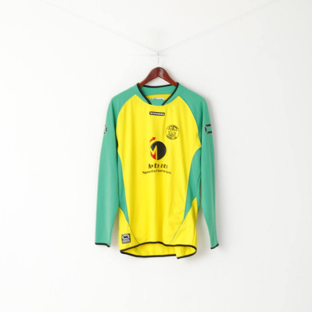 Stanno Leam Rangers Men M/L Shirt Yellow Football Club Climatec #13 Long Sleeve Top