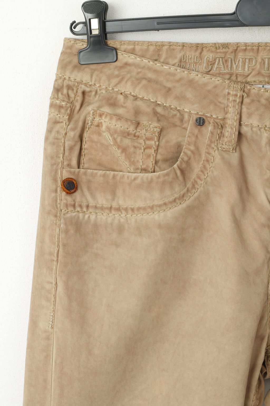 Pantaloni Camp David Uomo M 34 Pantaloni casual di alta qualità in cotone sbiadito marrone