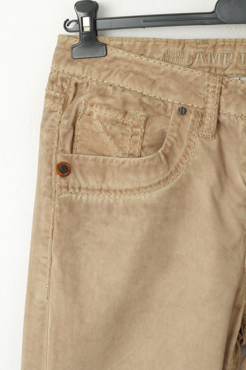 Camp David Hommes M 34 Pantalon Marron Délavé Coton Pantalons Décontractés De Haute Qualité