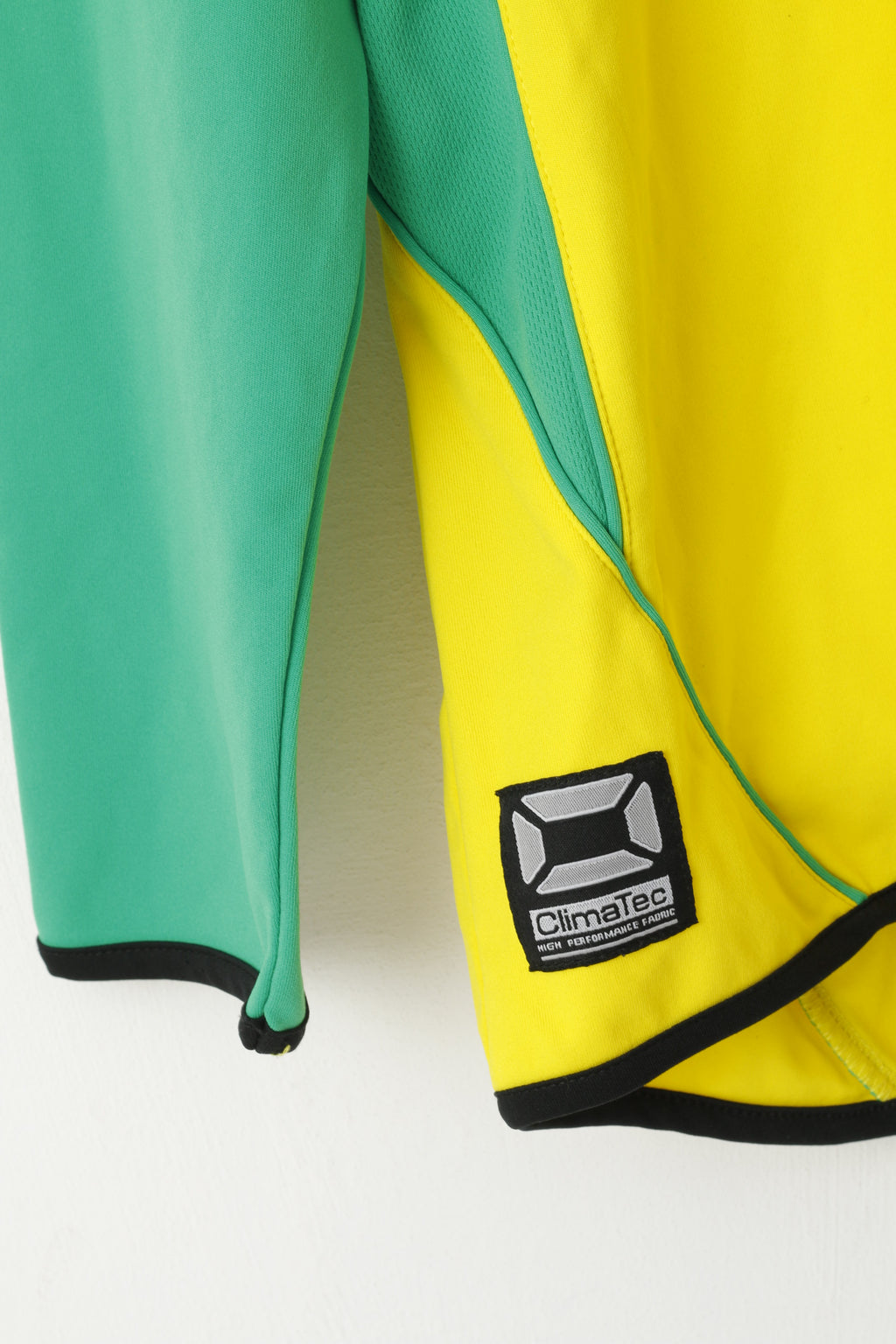 Stanno Leam Rangers Men M/L Shirt Yellow Football Club Climatec #13 Long Sleeve Top