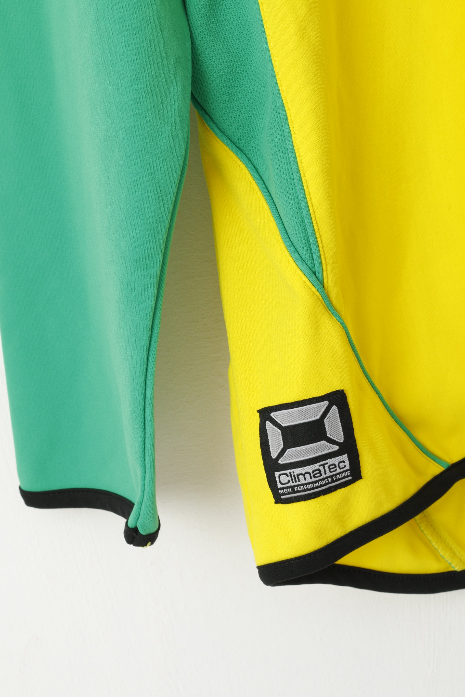 Stanno Leam Rangers Men M/L Shirt Yellow Football Club Climatec #13 Long Sleeve Top