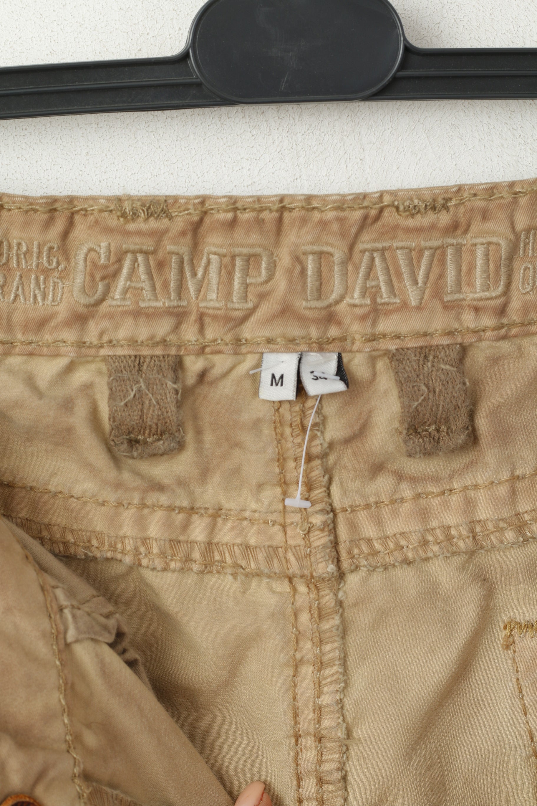 Pantaloni Camp David Uomo M 34 Pantaloni casual di alta qualità in cotone sbiadito marrone