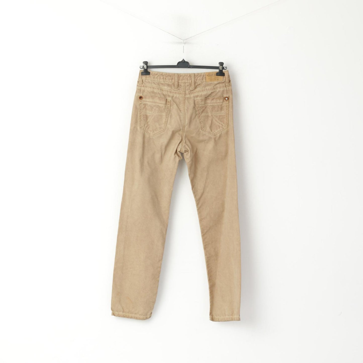 Camp David Men M 34 Trousers Brown Faded Cotton High Quality Casual Pants