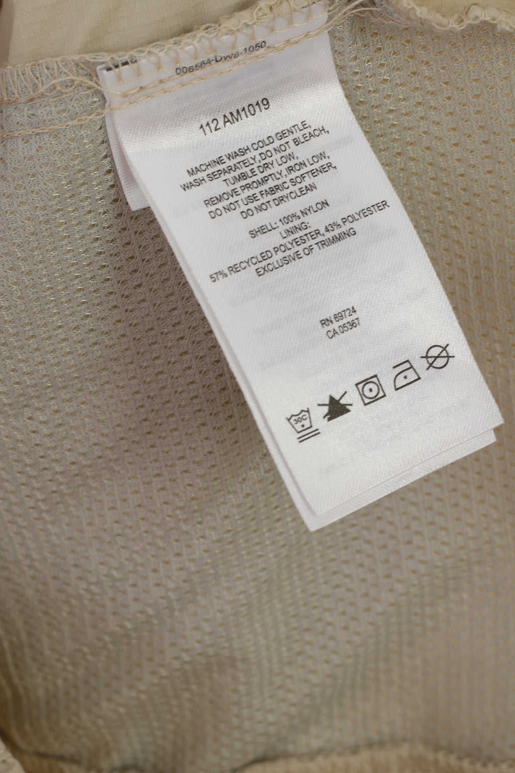 Columbia Sportswear Company Men M Vest Beige Fit Outdoor Nylon Zip Up Gilet