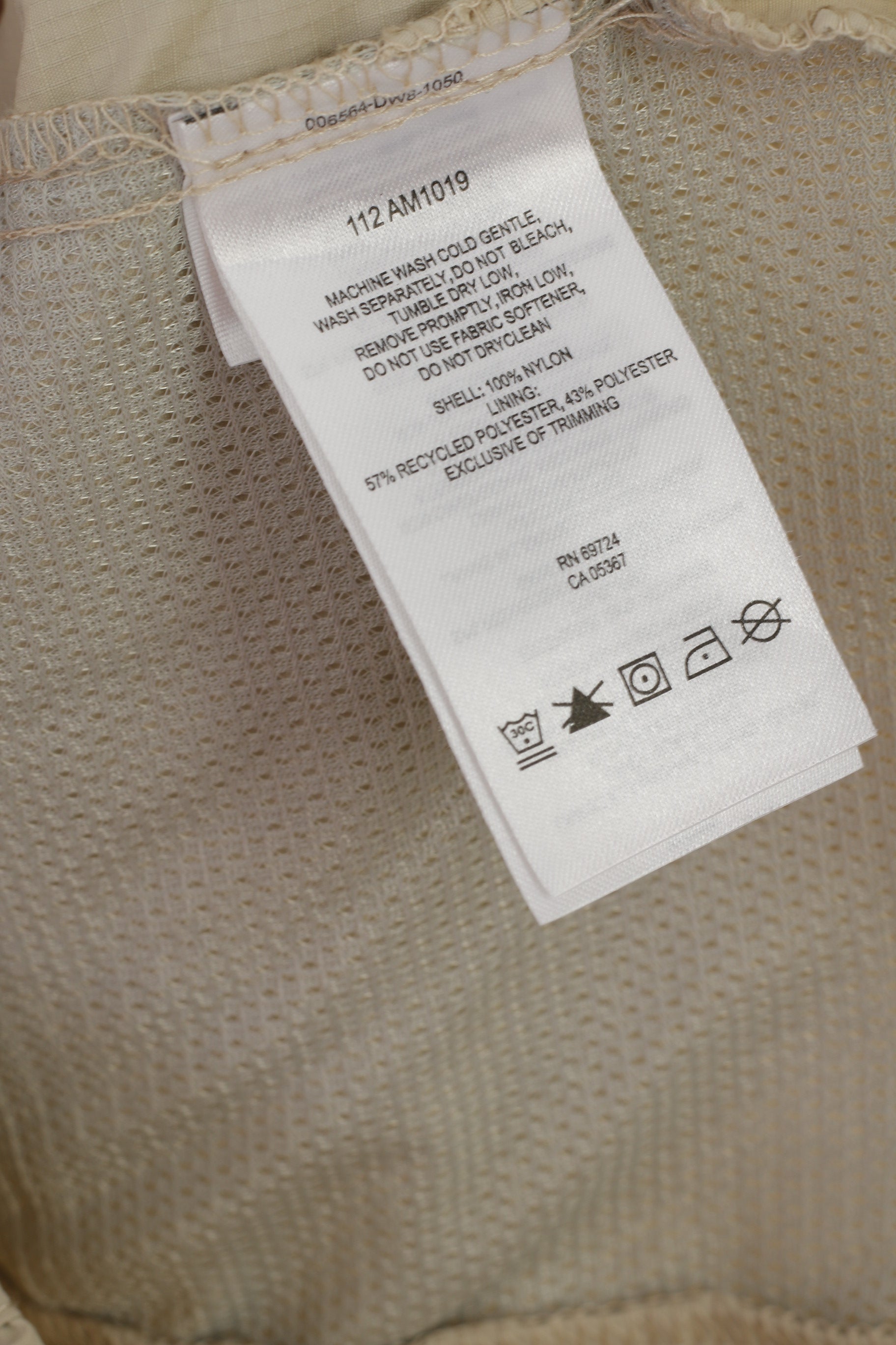 Columbia Sportswear Company Men M Vest Beige Fit Outdoor Nylon Zip Up Gilet