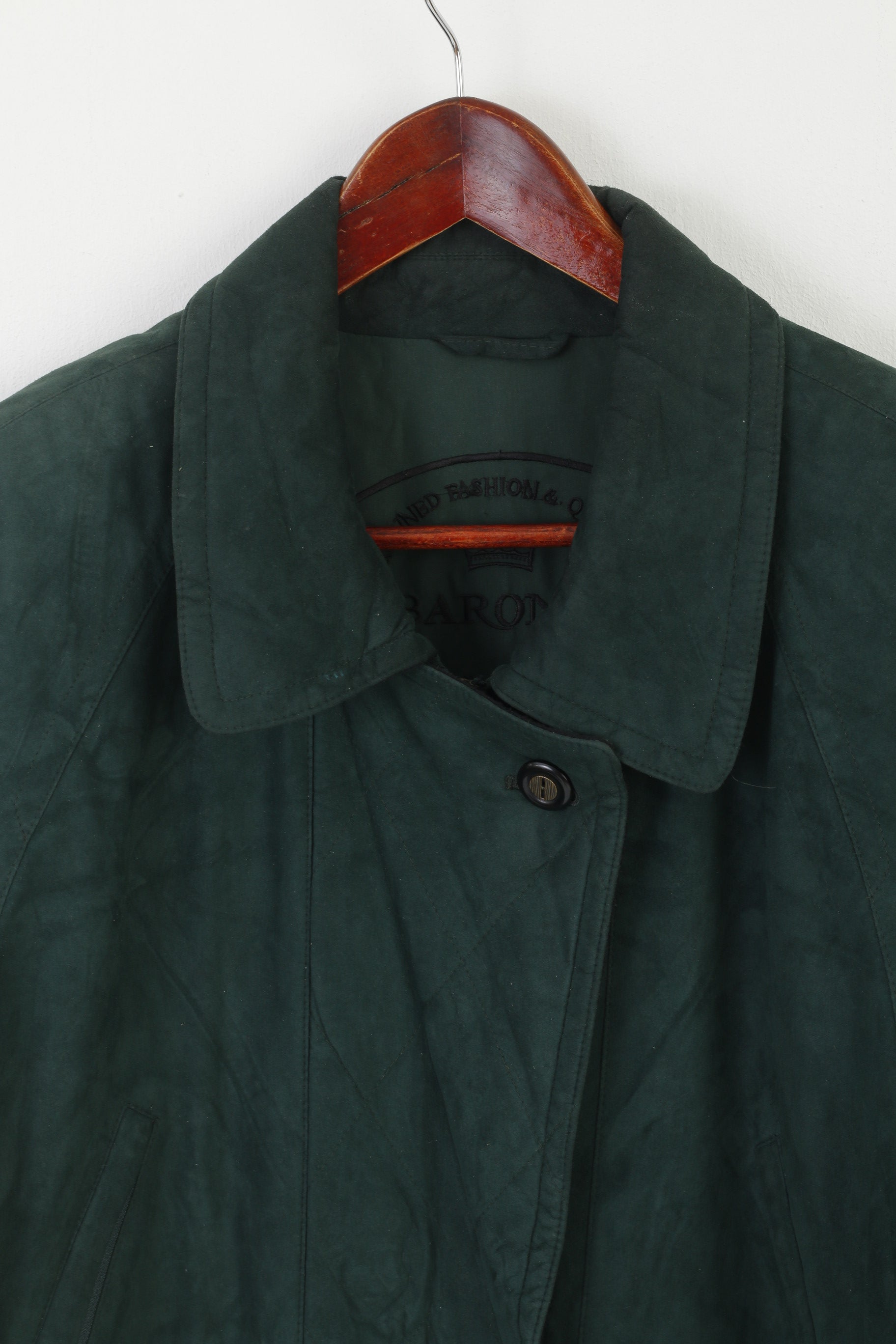 Baronia Von Gollas Women 16 42 XL Jacket Green Nylon Vintage Tecnopile Outdoor Top